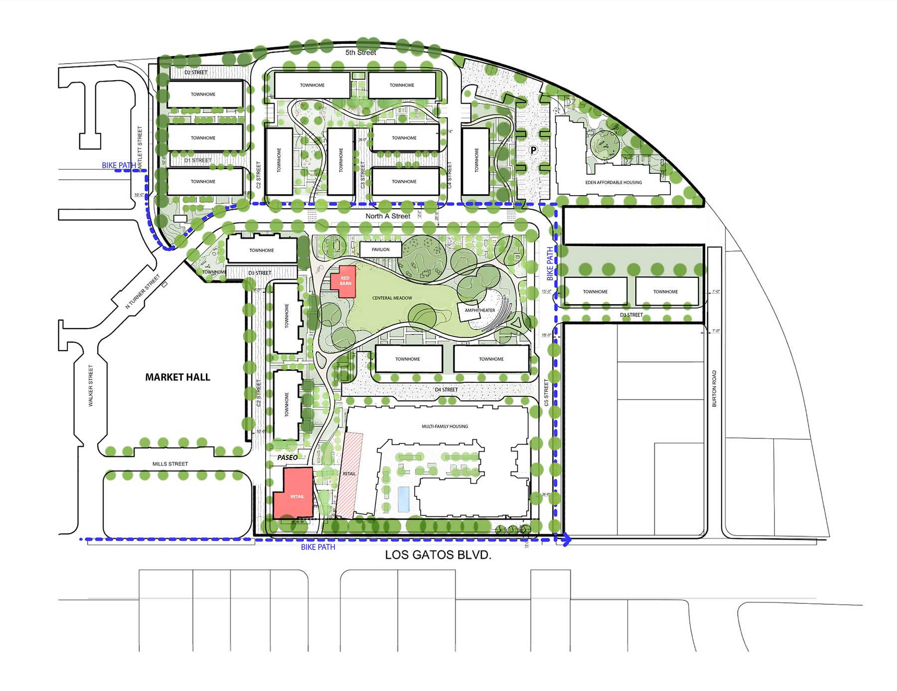 Lost Gatos North 40 Site Plan